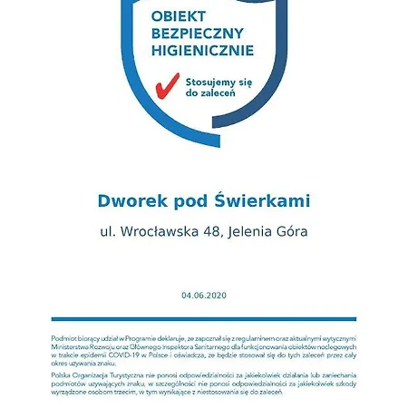 Dworek Pod Swierkami Отель типа 